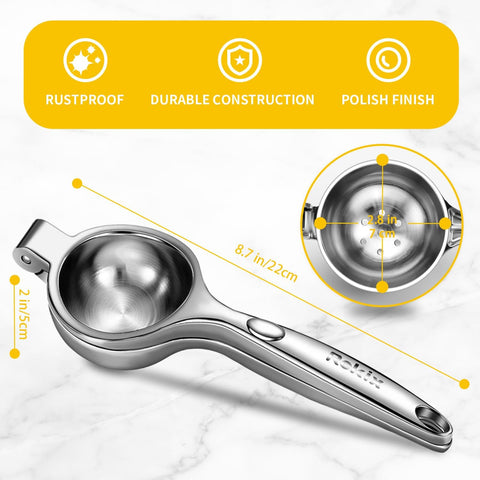 Rekix heavy-duty metal juicer for durable citrus squeezing