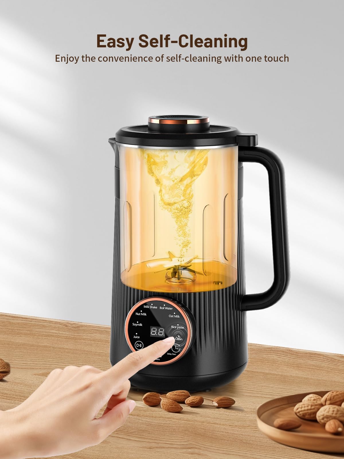 RELEXNOW LED control panel offers precise timing for creamy textures