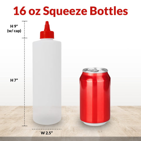 Reli BPA-free HDPE squeeze bottles for safe storage of condiments