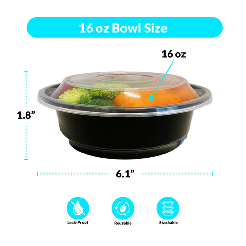 Reli BPA-free Meal Prep Bowls in 16oz for safe storage