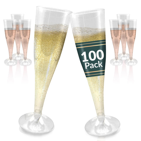 Reli Champagne Flutes Clear 4.5 oz for celebrations