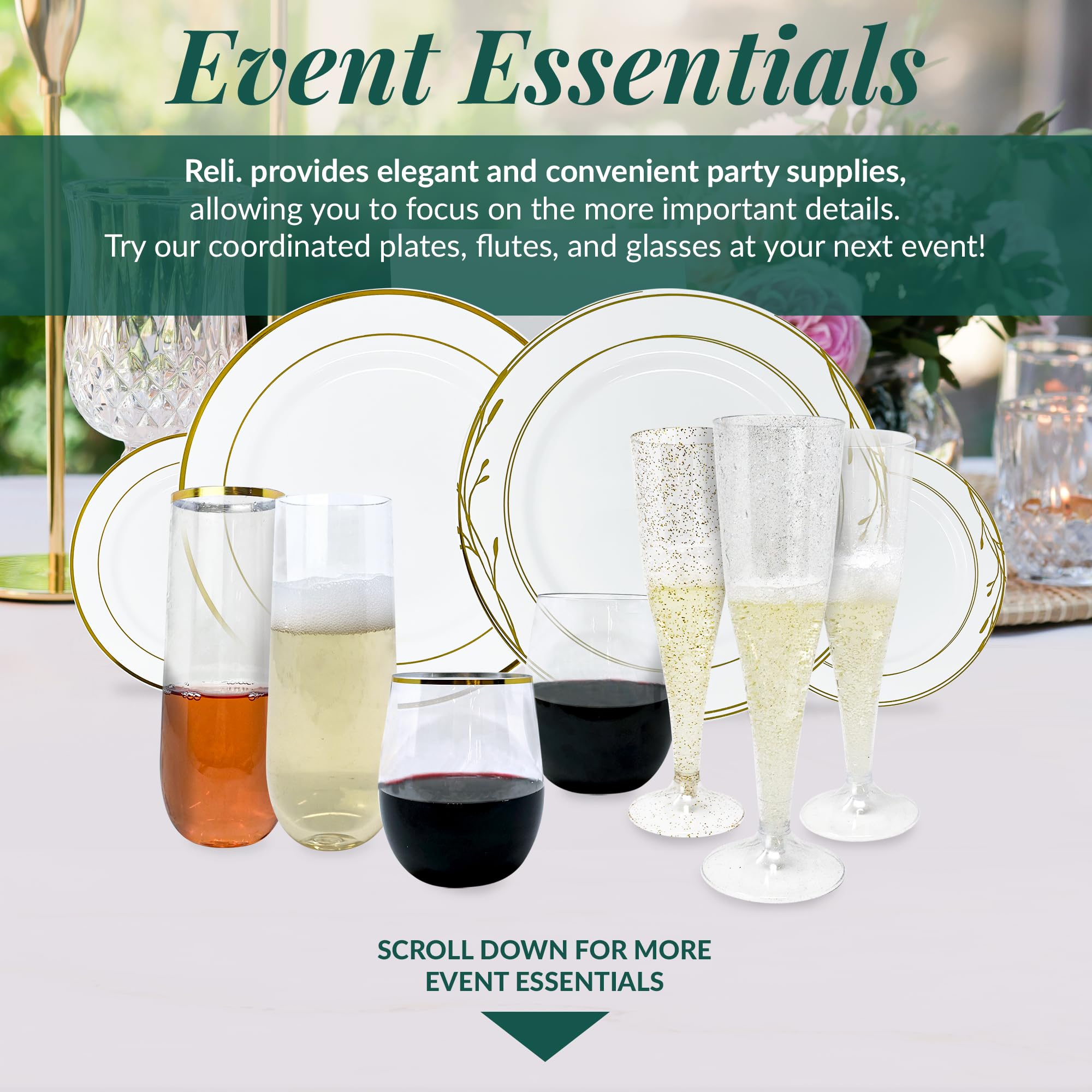 Reli clear champagne flutes with premium feel for bulk occasions