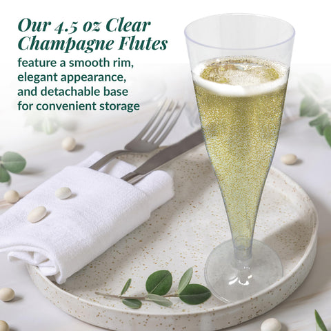 Reli champagne flutes provide elegant look for weddings and toasts