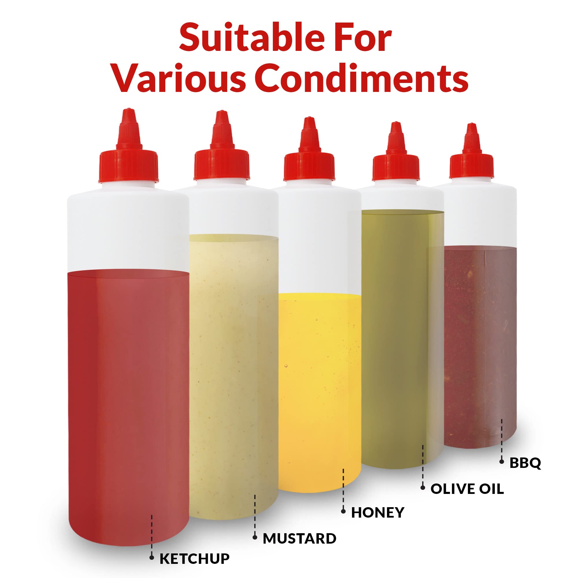 Reli dishwasher-safe condiment bottles for easy cleanup after meals