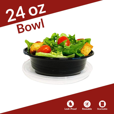 Reli meal prep bowls stackable design saves cabinet space.