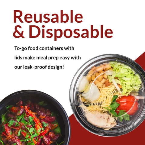 Reli black storage bowls, durable reusable design for long-term use.
