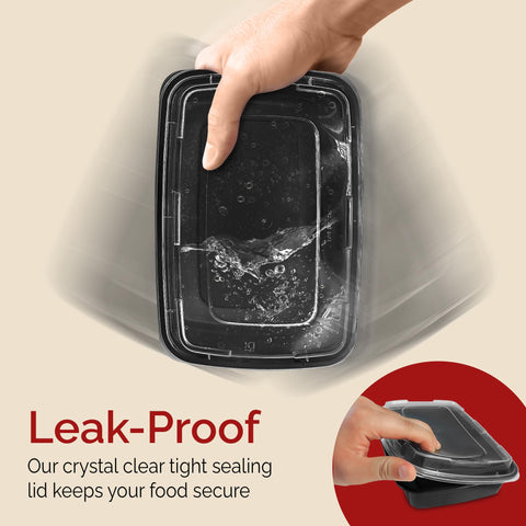 Reli Meal Prep snap-on lid keeps contents fresh during commutes.