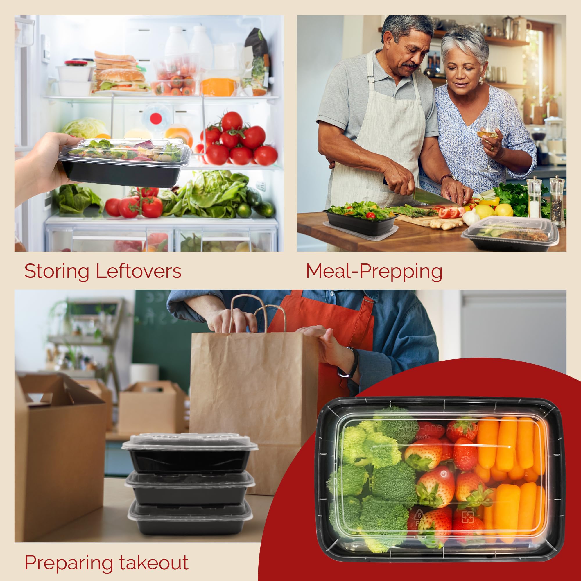 Reli microwave-safe 32oz container—safe reheating for quick lunches.