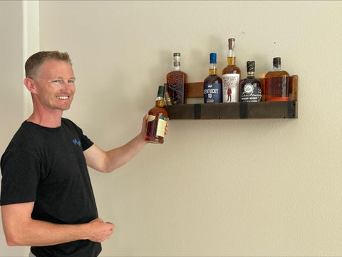 RELODECOR gift-ready liquor shelf suitable for Father's Day gifts.