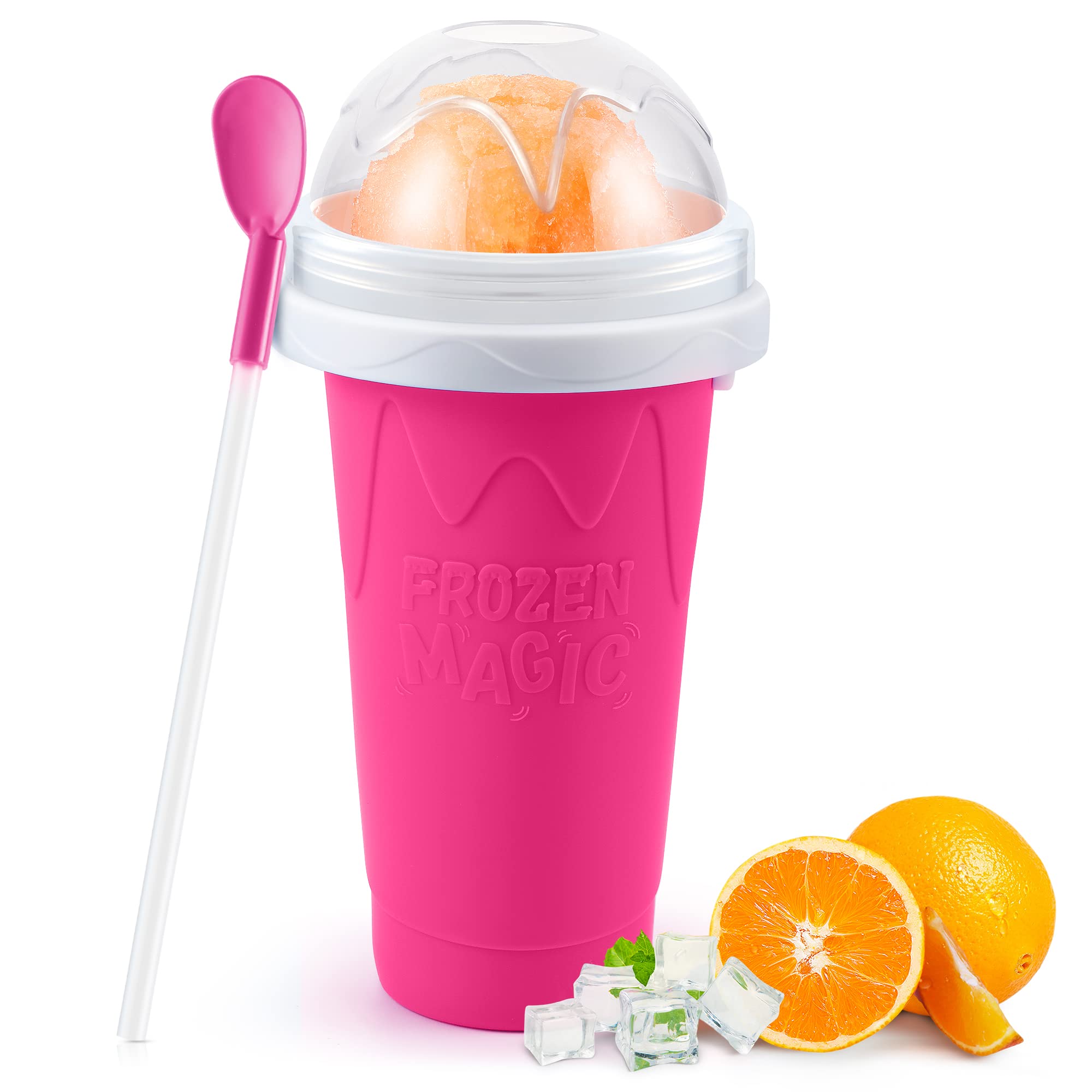 RELPOM Slushie Cup frozen magic in action delivering quick, flavorful slushies at home.