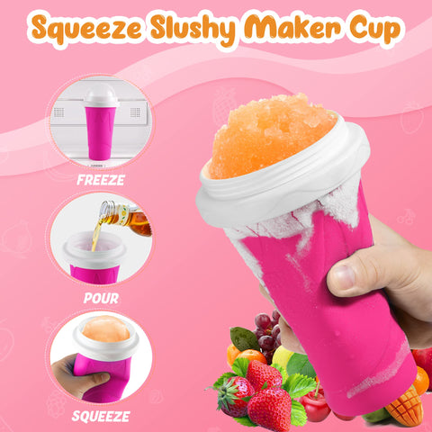 RELPOM Slushie Cup kid-friendly magic captivates children during the freezing process.