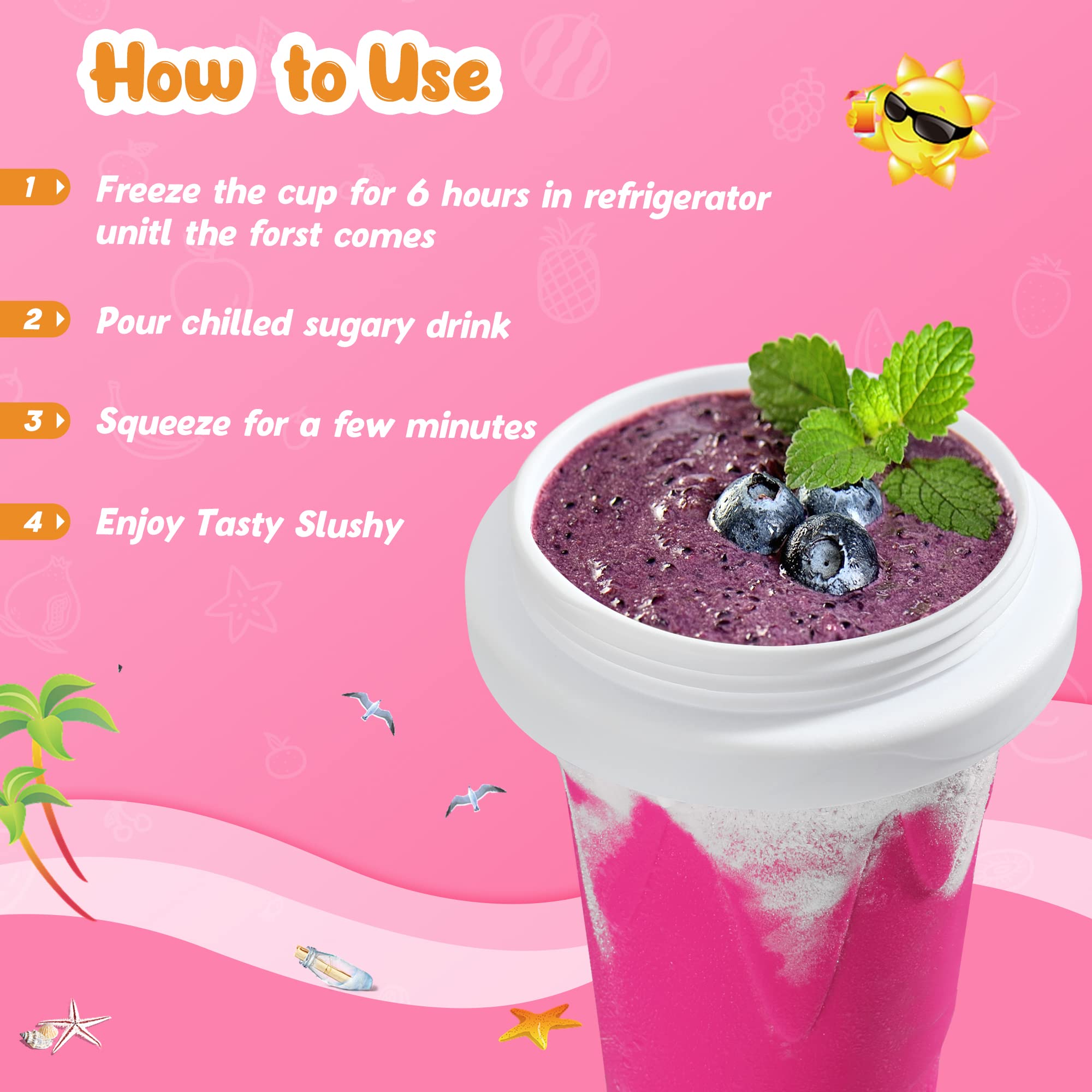 RELPOM Slushie Cup use at home speeds up snack time with smooth texture.
