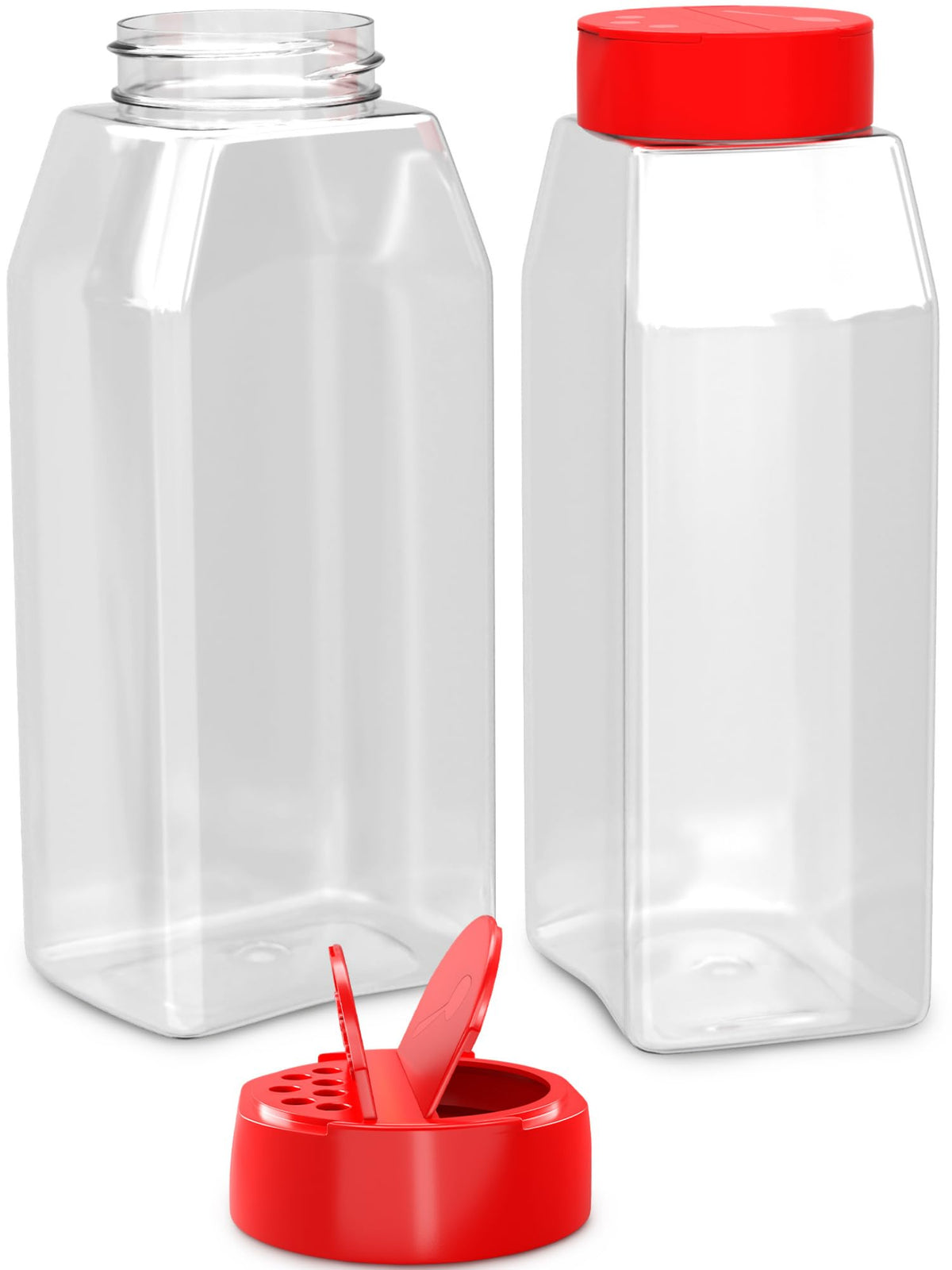 Reluen 2Pcs wide-mouth containers for easy filling and visible contents.