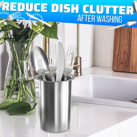 Reluen sink-insert-style holder maximizes counter space in tight kitchens