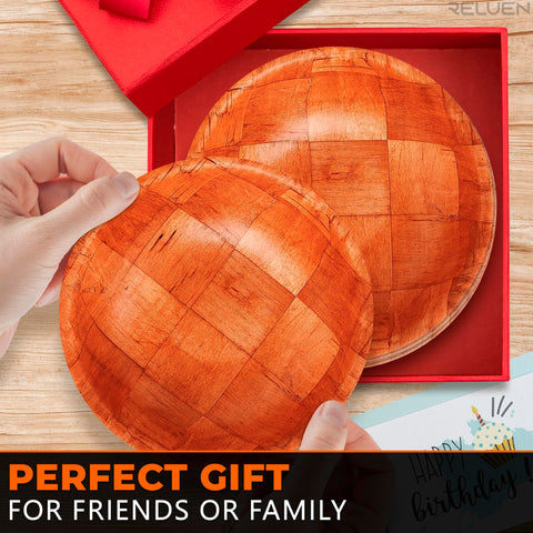 Reluen wooden bowls for wedding dinner table styling.