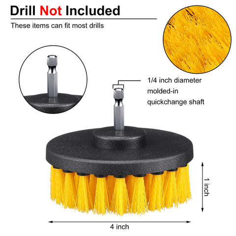 Remerry bathroom surfaces drill brush removes soap scum quickly
