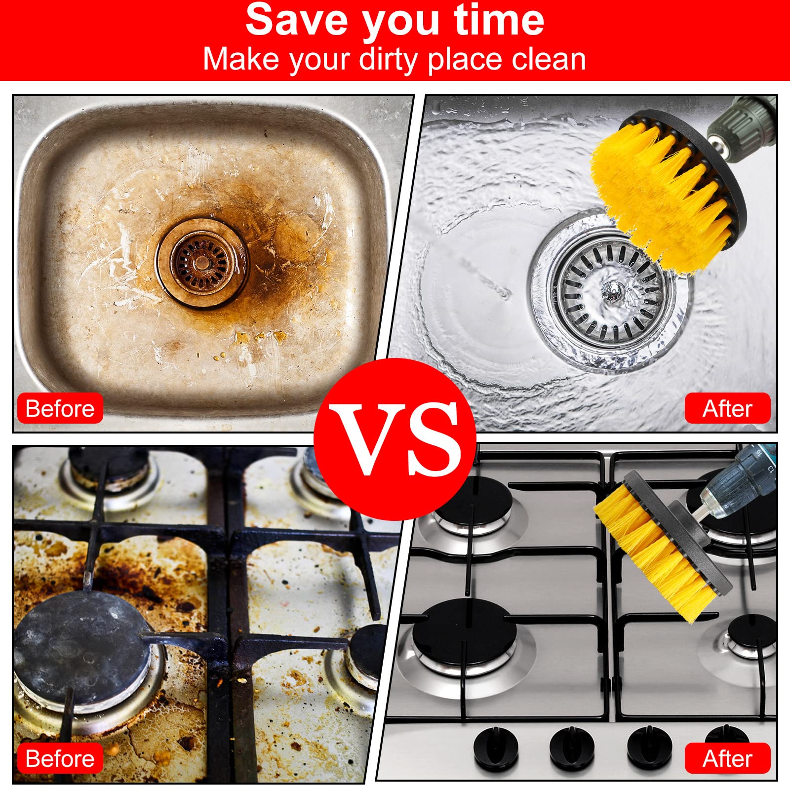 Remerry kitchen tile scrub cleans tile and grout effectively