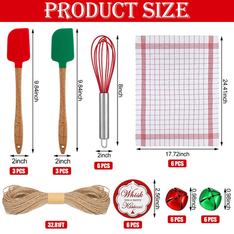 Remerry silicone spatulas with wooden handles for flexible scraping and durability.