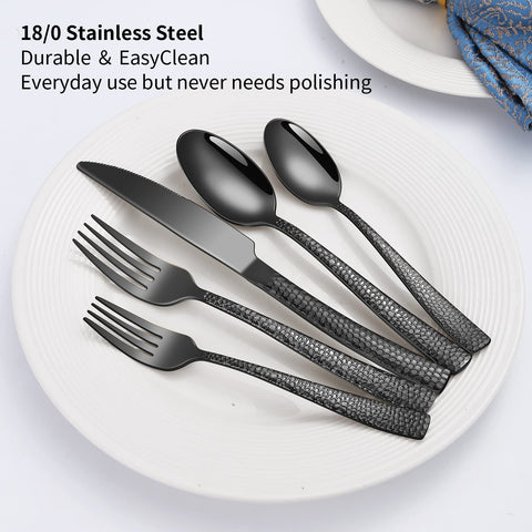 Remoxye hammered salad forks ideal for fresh greens and style