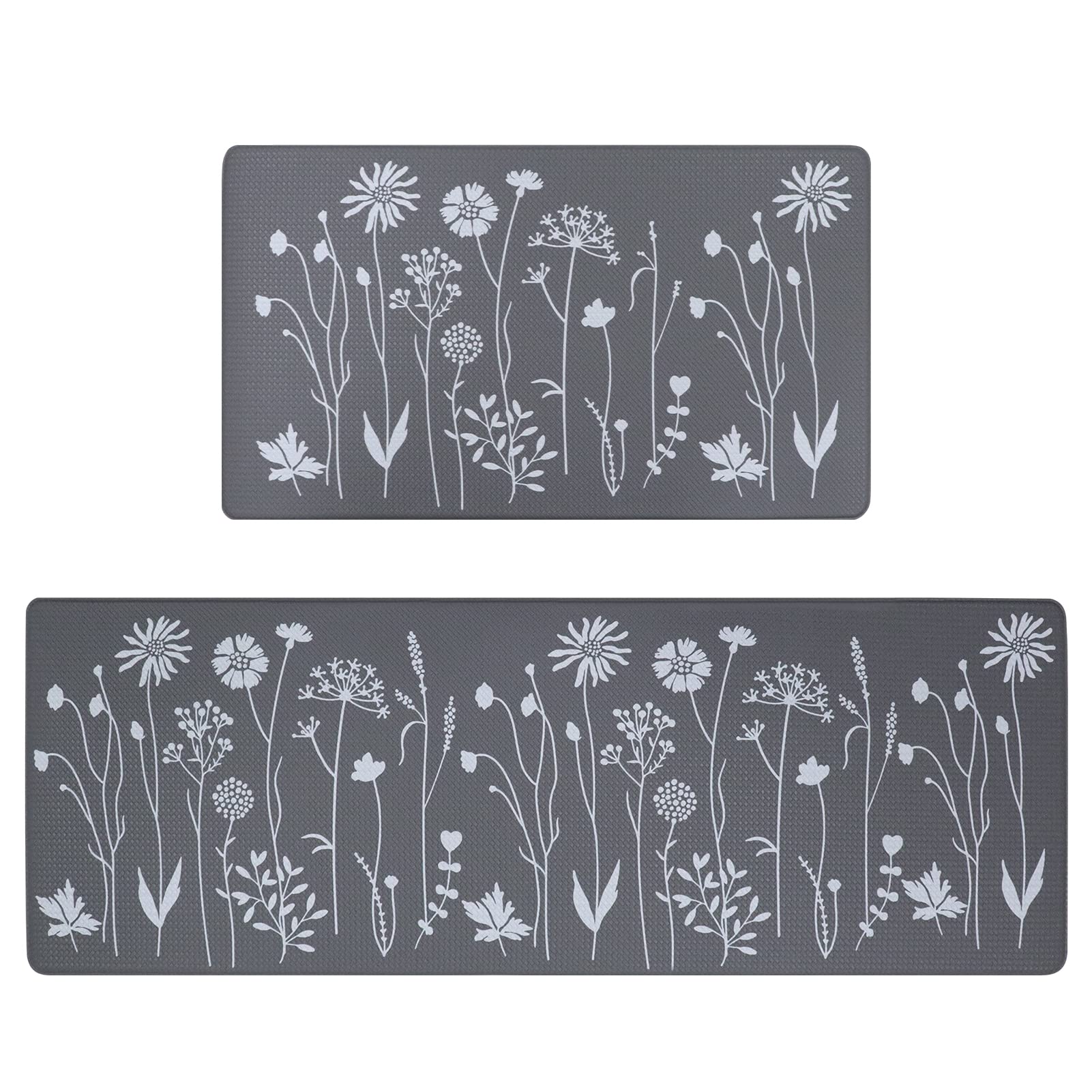 Rempry anti-fatigue front-sink kitchen rug reduces stand fatigue during dishwashing