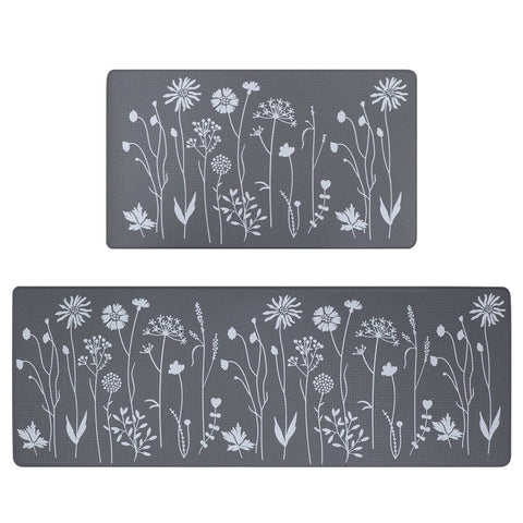 Rempry anti-fatigue front-sink kitchen rug reduces stand fatigue during dishwashing