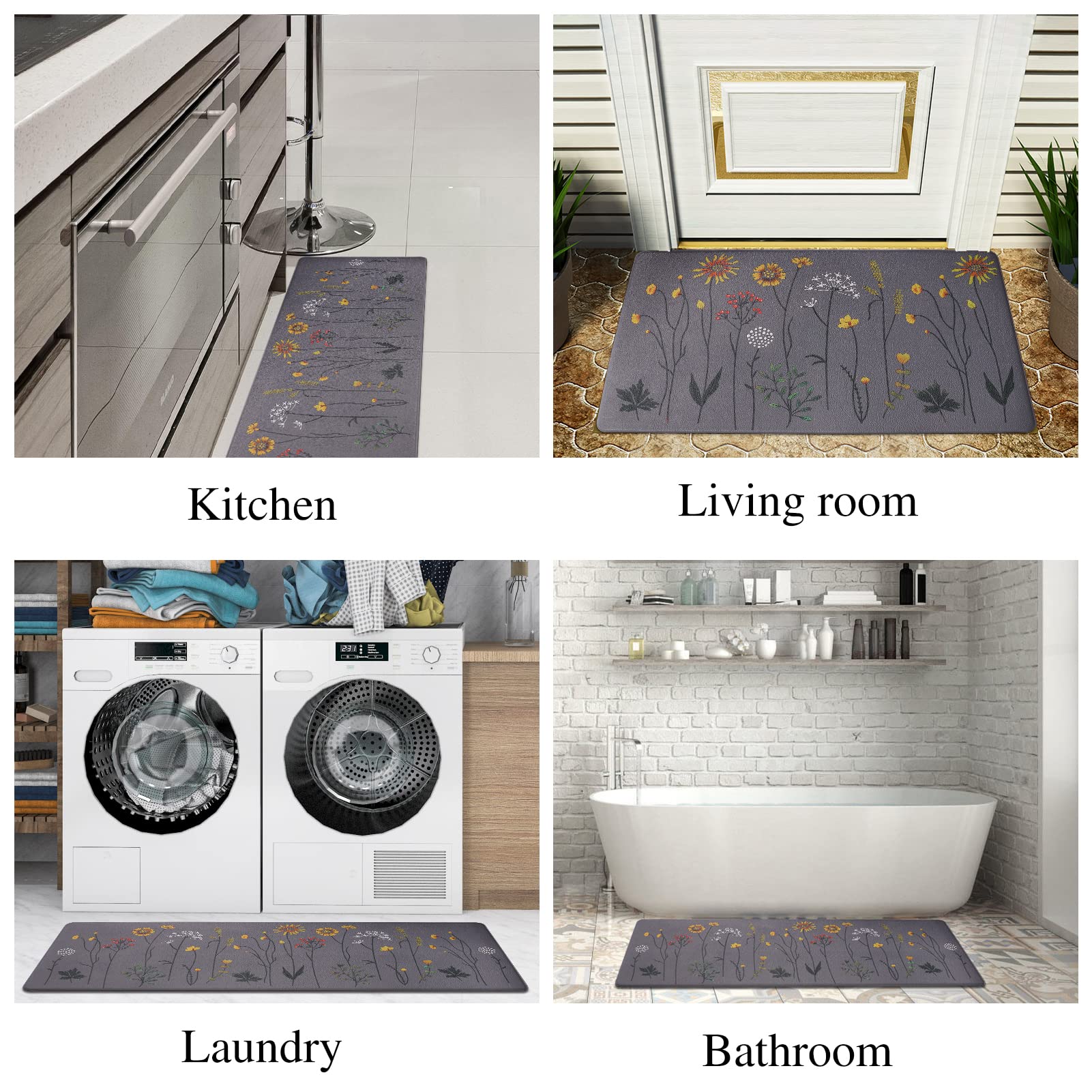 Rempry multipurpose kitchen mat ideal for sink or office areas with comfort