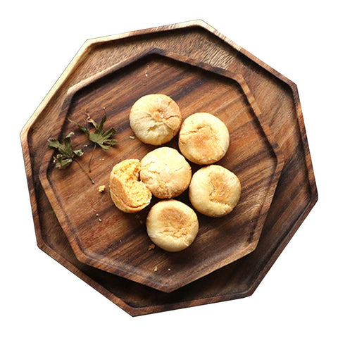 Renawe 10-inch round acacia tray ready for charcuterie and appetizers
