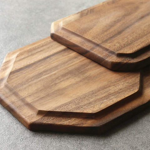 Renawe acacia wood plate 10inch round versatile serving