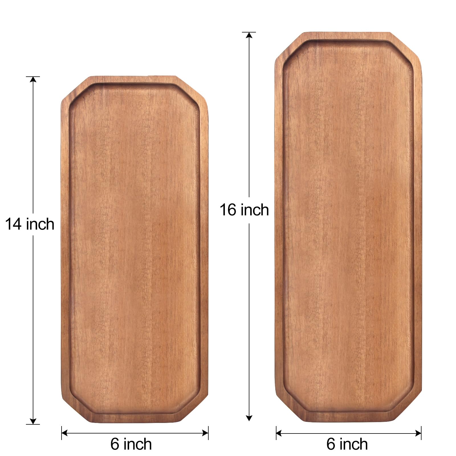 Renawe acacia wood tray dessert setup: elegant serving option for gatherings