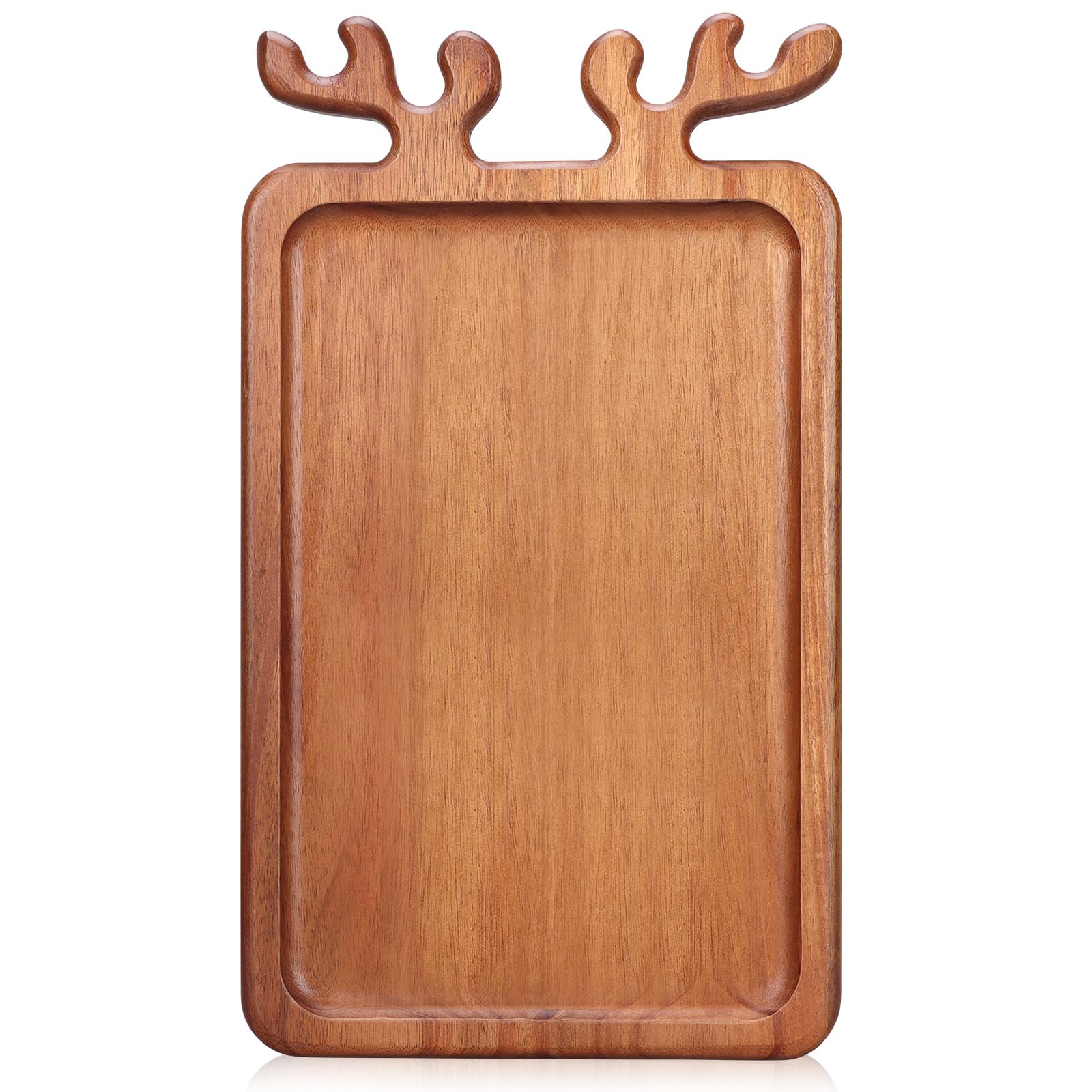Renawe Christmas appetizer platter on natural acacia wood for festive presentations