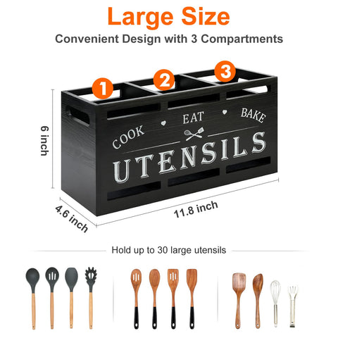 Renawe countertop storage keeps spoons and forks within reach.