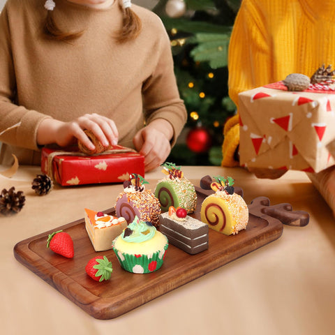 Renawe dining-table Christmas decor platter enhances holiday tablescape