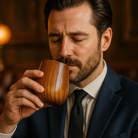 Renawe easy-clean wood cup kept clean by handwashing