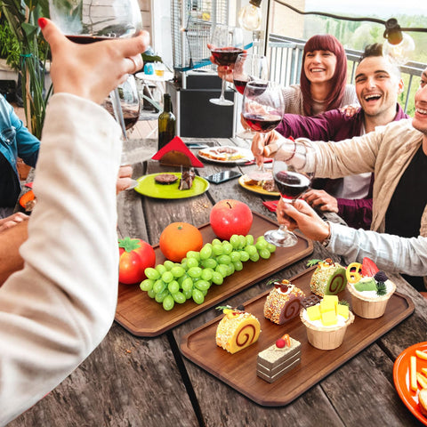 Renawe fruit cheese serving tray: easy to clean and dry spotless