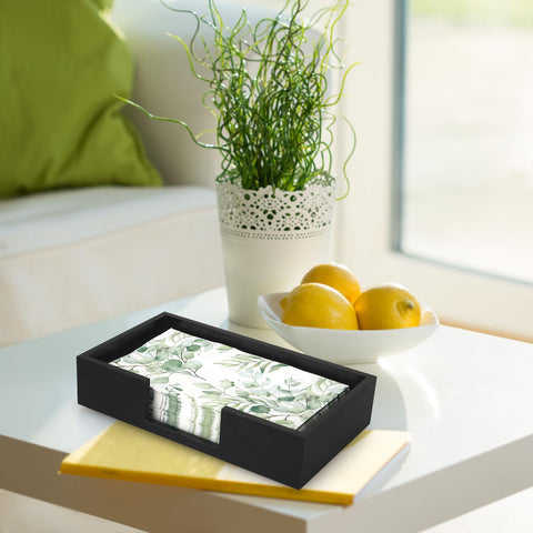 Renawe guest towel tray in bathroom adds subtle elegance.