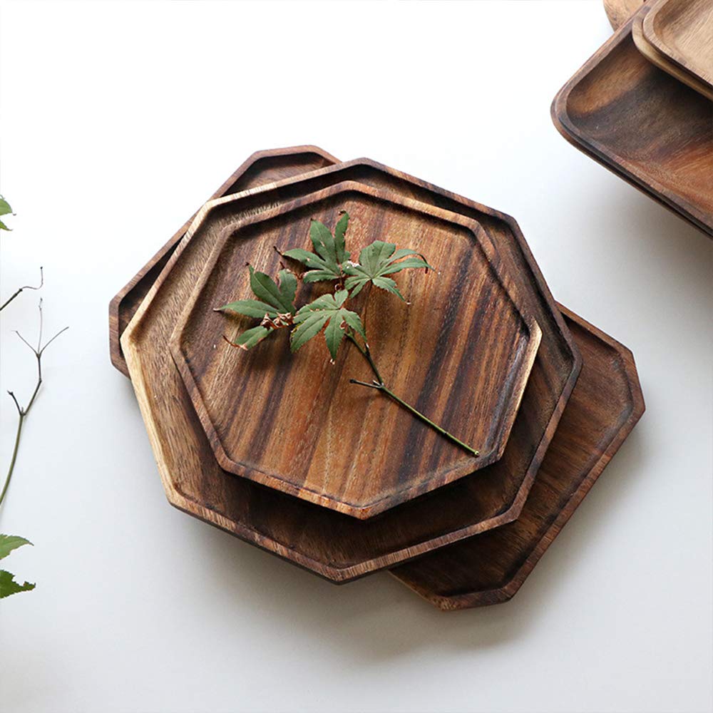 Renawe holiday serve set in acacia wood for Christmas gatherings