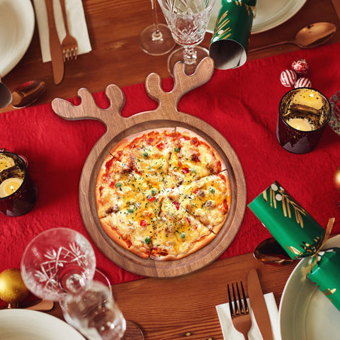 Renawe large acacia Christmas tray gift-ready, ideal for gifting during holidays