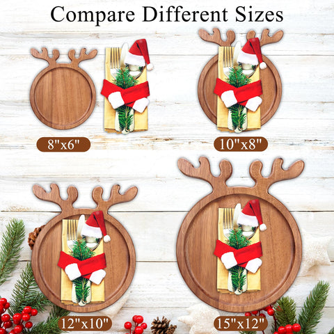 Renawe large acacia Christmas tray with cheese, elevates presentation for gatherings