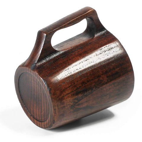 Renawe wooden mug with a unique design for rustic entertaining.