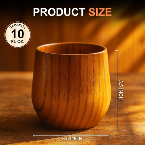 Renawe wooden whiskey glass with charred interior for richer flavor