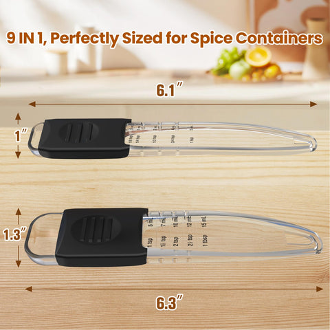 ReneeChef 9-in-1 slider design enables quick, accurate measurements.