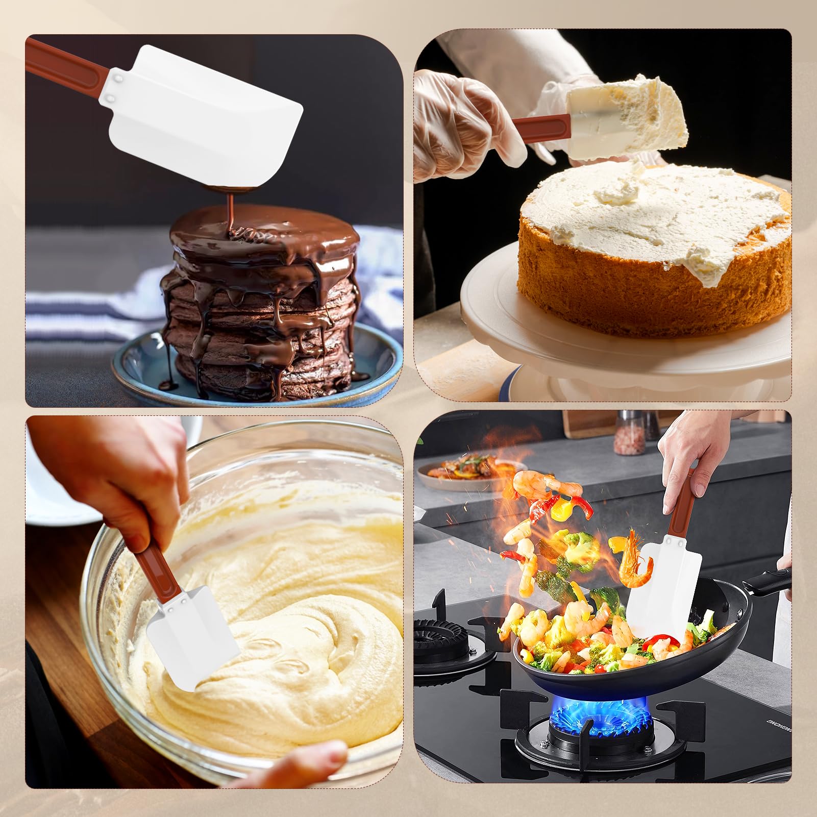 ReneeChef high-heat spatula ideal for batches like caramel or toffee