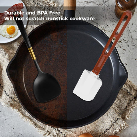 ReneeChef ergonomic contoured handle provides comfortable grip during long mixing sessions