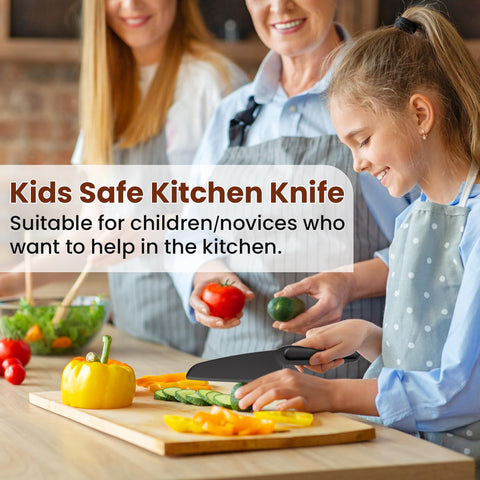 ReneeChef nylon knife kid-safe, beginner-friendly kitchen helper