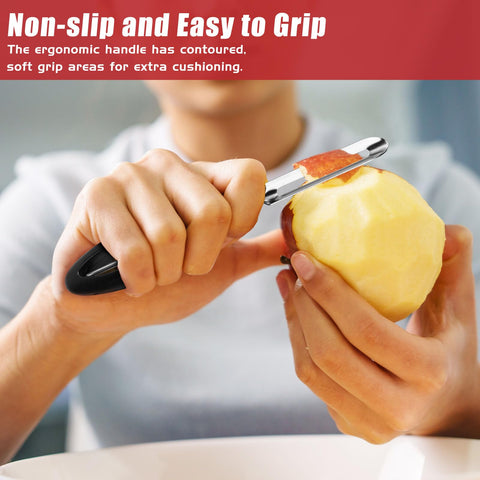 Dishwasher-safe ReneeChef peeler for quick cleanup after peeling.