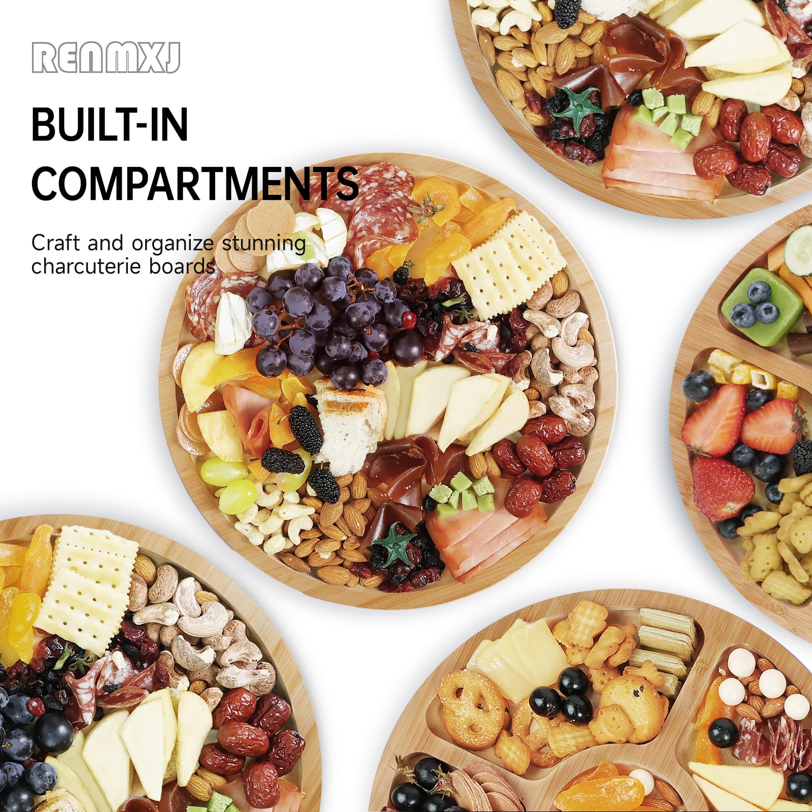 Renmxj gift-ready charcuterie board in a stylish box for housewarming gifts