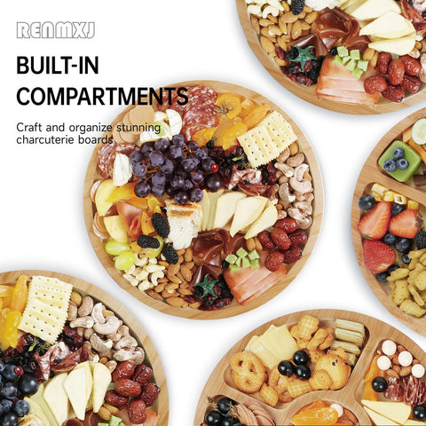 Renmxj gift-ready charcuterie board in a stylish box for housewarming gifts