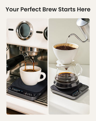 RENPHO detachable waterproof silicone pad protects the surface during messy brews
