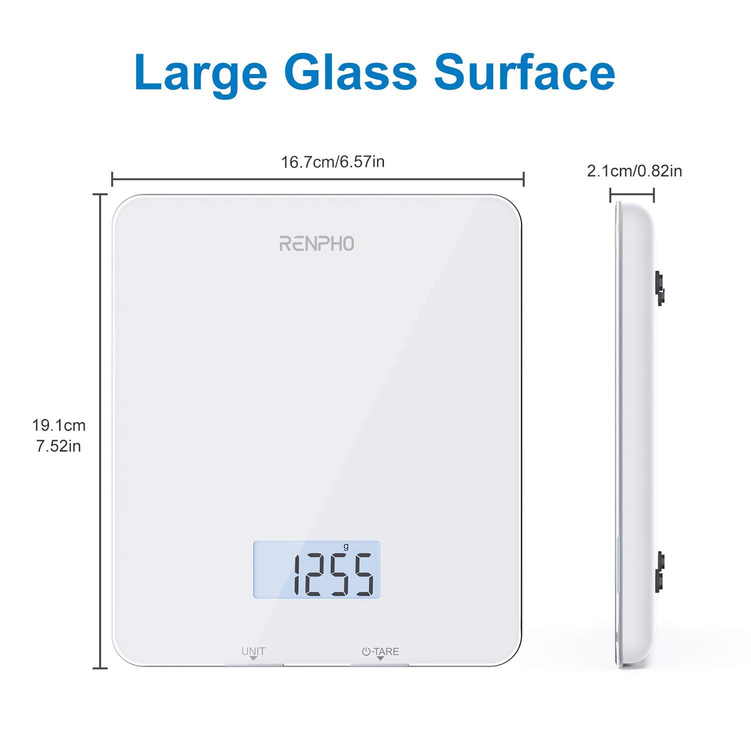 RENPHO perfect for kitchen, baking, meal prep, and dietary tracking.