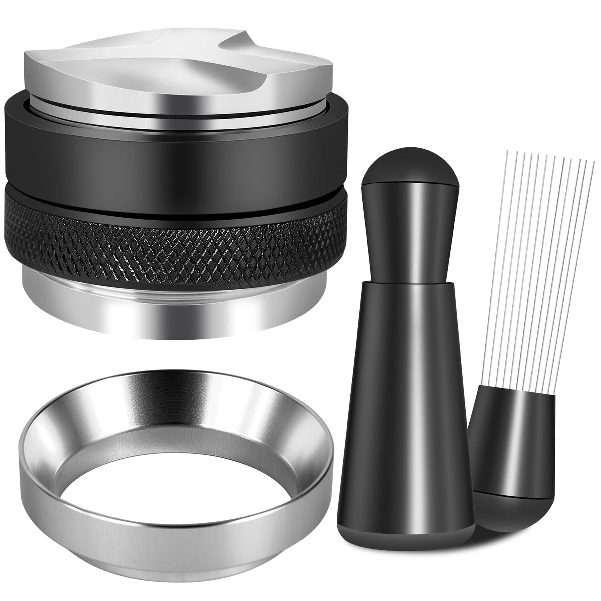 Reoszeank 51mm tools kit distributor and tamper for even extraction